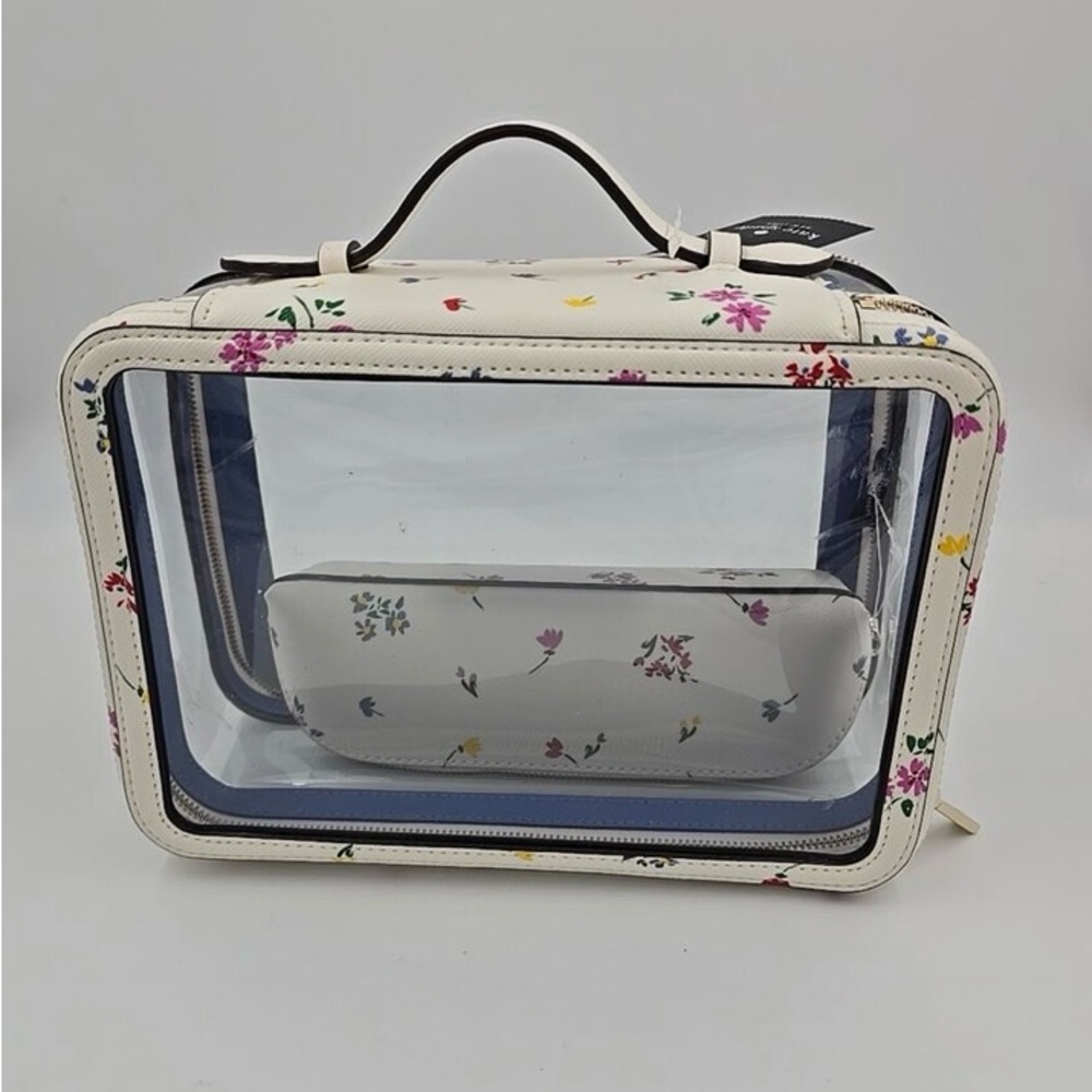 Kate Spade Floral Transparent Women's Cosmetic Bag